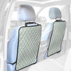 Fh Group Faux Leather Back Seat Kick Protectors - 2 Pack Diamond Stitched Back Seat Protector For Driver And Passenger Seat, Wat