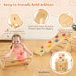 Funlio Foldable Pikler Triangle Set, Montessori Climbing Set With Solid Wood For Toddlers 2-5 Yrs, Adjustable 5-In-1 Indoor Play