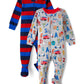 The Children'S Place,Baby Boys,And Toddler Long Sleeve 100% Cotton Zip-Front One Piece Footed Pajama,Firetuck 2-Pack,3 Years