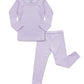 Avauma Baby Boys Girls Pajama Set Kids Toddler Snug Fit Ribbed Sleepwear Pjs For Daily Life Style (L/Light Purple(L))