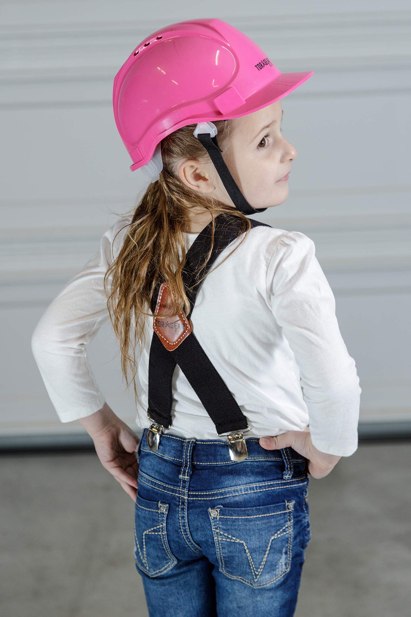 Childs Pink Hard Hat - Ages 2 To 6 - Kids Safety Construction Helmet Or Costume