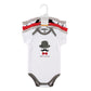 Hudson Baby Unisex Baby Cotton Bodysuits, Gentlemen, 0-3 Months
