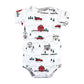 Hudson Baby Baby Girls Hudson Unisex Cotton Layette Set, Christmas Scene, 6-9 Months And Toddler T Shirt Set, Christmas Scene, M