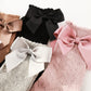 Colorful Childhood Baby Girls Knee High Socks Toddlers Tube Ruffled Bow Stockings Infant Newborn Cotton Princess Frilly Socks (5