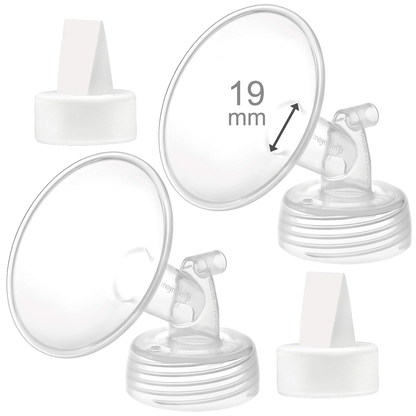 Maymom 19Mm Flange And Duckbill Valve Compatible With Spectra S1 Spectra S2 Breastpump Not Original Spectra S2 Accessories Not O