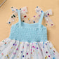 Baby Girls Sequin Polka Dot Tutu Dress Summer Sleeveless Backless Princess Birthday Party Dresses Toddler Little Girl First Comm