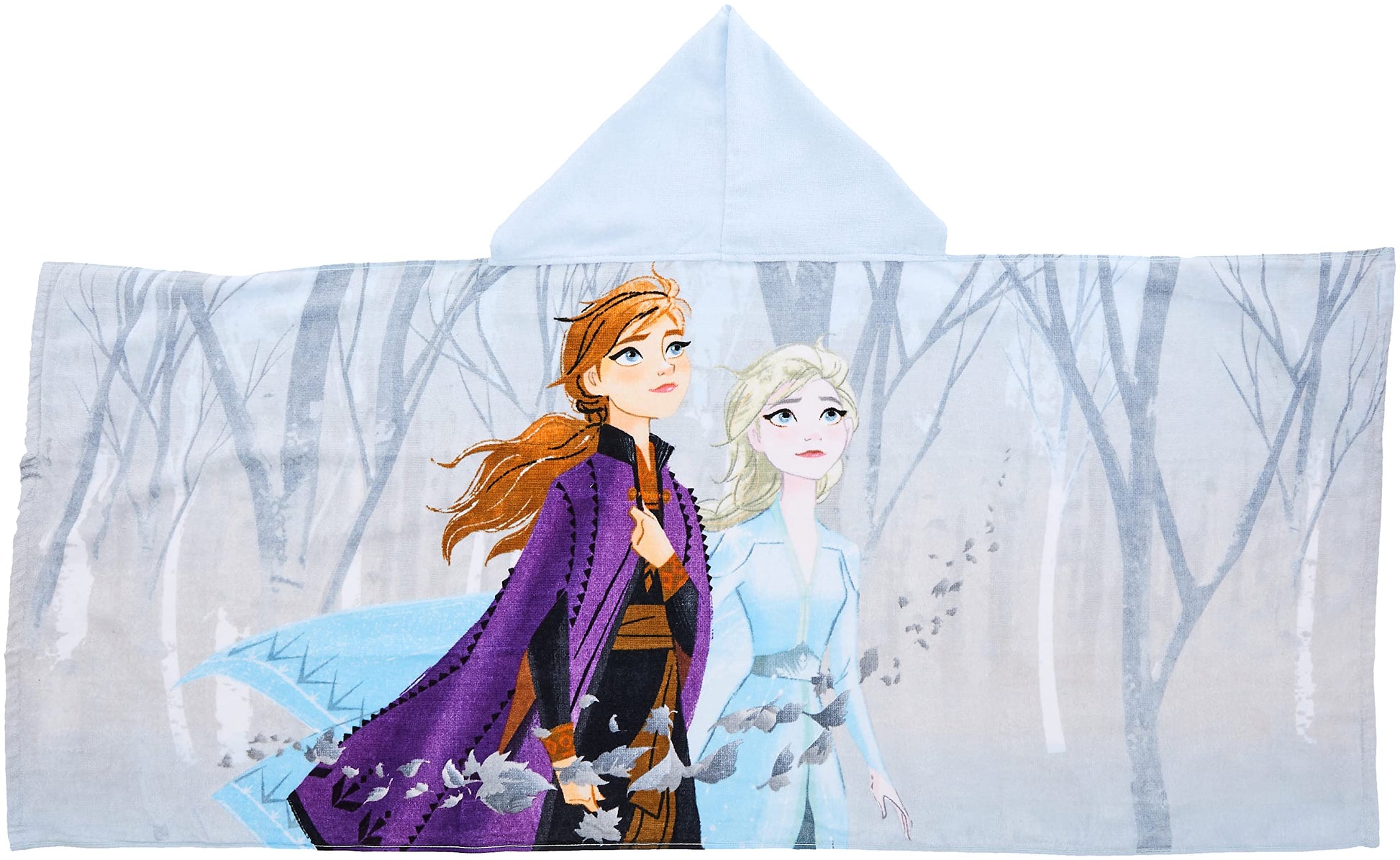 Jay Franco Frozen 2 Mythical Wonderland Kids Bath/Pool/Beach Hooded Towel, Cotton