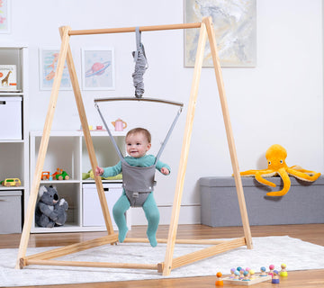 Avenlur Tulip Baby Bouncer - Foldable Baby Jumper With Stand - Self Standing Baby Bouncer And Swing Set For Children 6 Months To