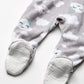 Gerber Toddler Baby Girls Flame Resistant Fleece Footed Pajamas 2-Pack, Blue/Pink Clouds, 5T