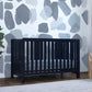 Carter'S By Davinci Colby 4-In-1 Low-Profile Convertible Crib In Navy Blue, Greenguard Gold Certified