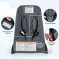 Baby Joy Baby Bouncer, Foldable Bouncer & Stationary Seat With 5-Point Safety Harness, Removable Fabric Cover, Portable Infant B