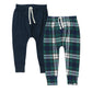 Honestbaby Multipack Honest Pants Joggers Pull On 100% Organic Cotton For Infant Baby And Toddler, Boys, Girls, Unisex, Gordon P