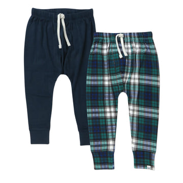 Honestbaby Multipack Honest Pants Joggers Pull On 100% Organic Cotton For Infant Baby And Toddler, Boys, Girls, Unisex, Gordon P