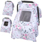 Baby Car Seat Covers, Car Seat Covers For Babies, Kick-Proof Car Seat Covers For Infant Car Seat With 3 Layers Breathable Mesh P