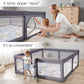 Baby Playpen,Extra Large Playpen for Babies and Toddlers, Sturdy Play Pen Play Yard with Safety Gate,79   x59   Baby Play Pen(De