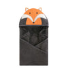 Hudson Baby Unisex Baby Cotton Animal Face Hooded Towel, Modern Fox, One Size