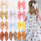 Joyoyo Fable Girls Hair Bows Cotton Linen Alligator Hair Clips Or Little Girls Toddlers Kids Neutral Handmade Hair Accessories