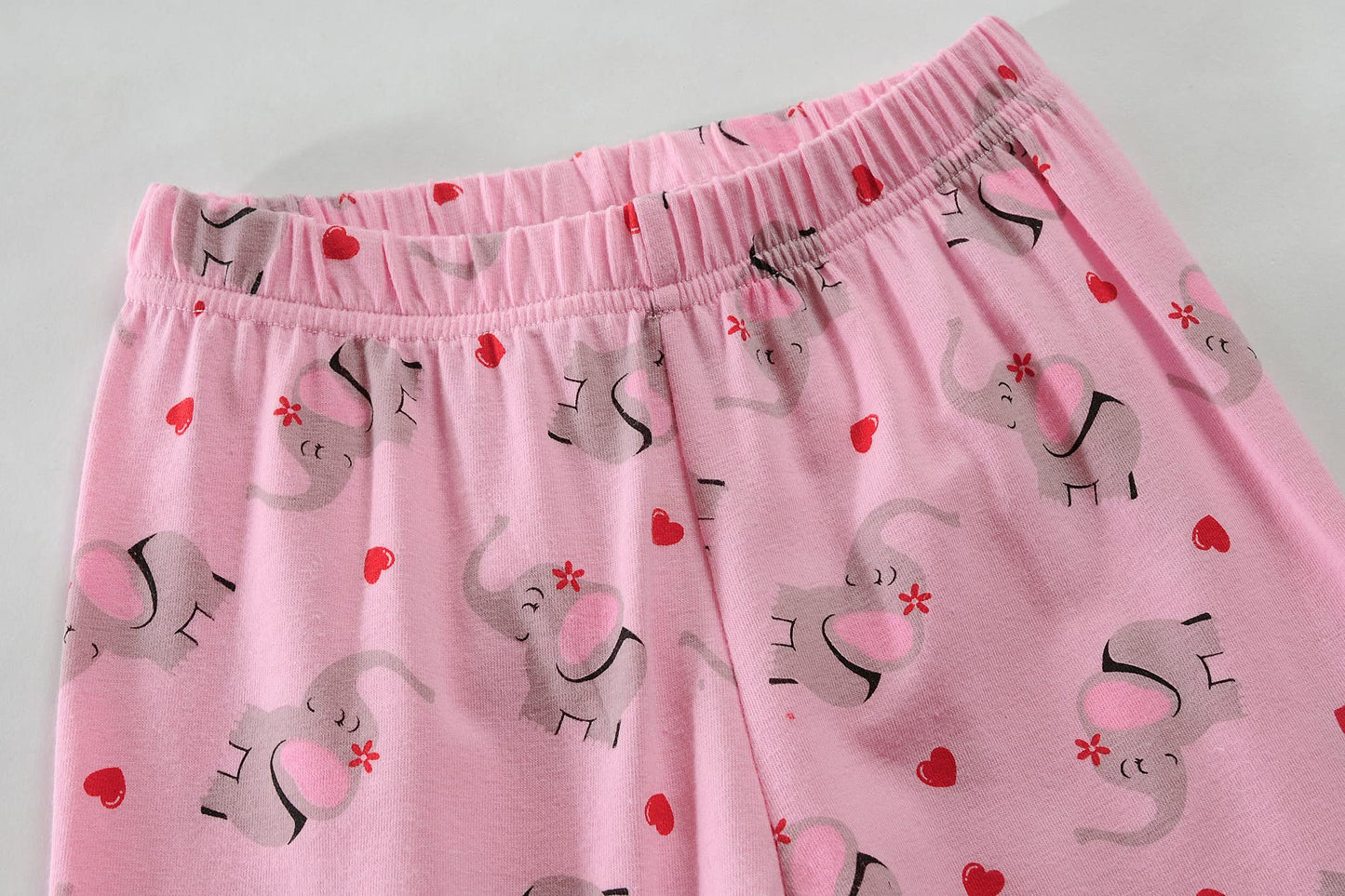 Little Girls Pajamas Sets Children Cotton Clothes Christmas Pjs Long Sleeve Sleepwear Toddler Elephant Pajama Kids Jammies Size