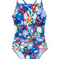 Swimsuit For Girls 3T 4T Wild Floral Pattern Toddler Bathing Suit One Piece Swimwear With Upf 50+ Sun Protection