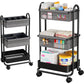 Modanais Baby Diaper Caddy Organizer Cart - 3 Tier Rolling Storage Cart with Wheels, Baby Essentials for Nursery Storage, Detach