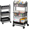 Modanais Baby Diaper Caddy Organizer Cart - 3 Tier Rolling Storage Cart with Wheels, Baby Essentials for Nursery Storage, Detach