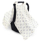 Hudson Baby Unisex Baby Muslin Cotton Car Seat And Stroller Canopy, Football, One Size