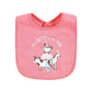 Hudson Baby Unisex Baby Cotton Bibs, Pink Farm Animals, One Size
