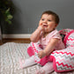 The Original Hugaboo Infant Sitting Chair - Pink Chevron