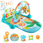 Syncfun Baby Play Mat, Tummy Time Mat Toys, Baby Musical Learning Toys 0-6 Months, Adorable Animal-Themed Play Gym With Piano Pa