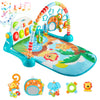 Syncfun Baby Play Mat, Tummy Time Mat Toys, Baby Musical Learning Toys 0-6 Months, Adorable Animal-Themed Play Gym With Piano Pa