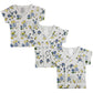 Bambini White Side Snap Short Sleeve Shirt - 3 Pack