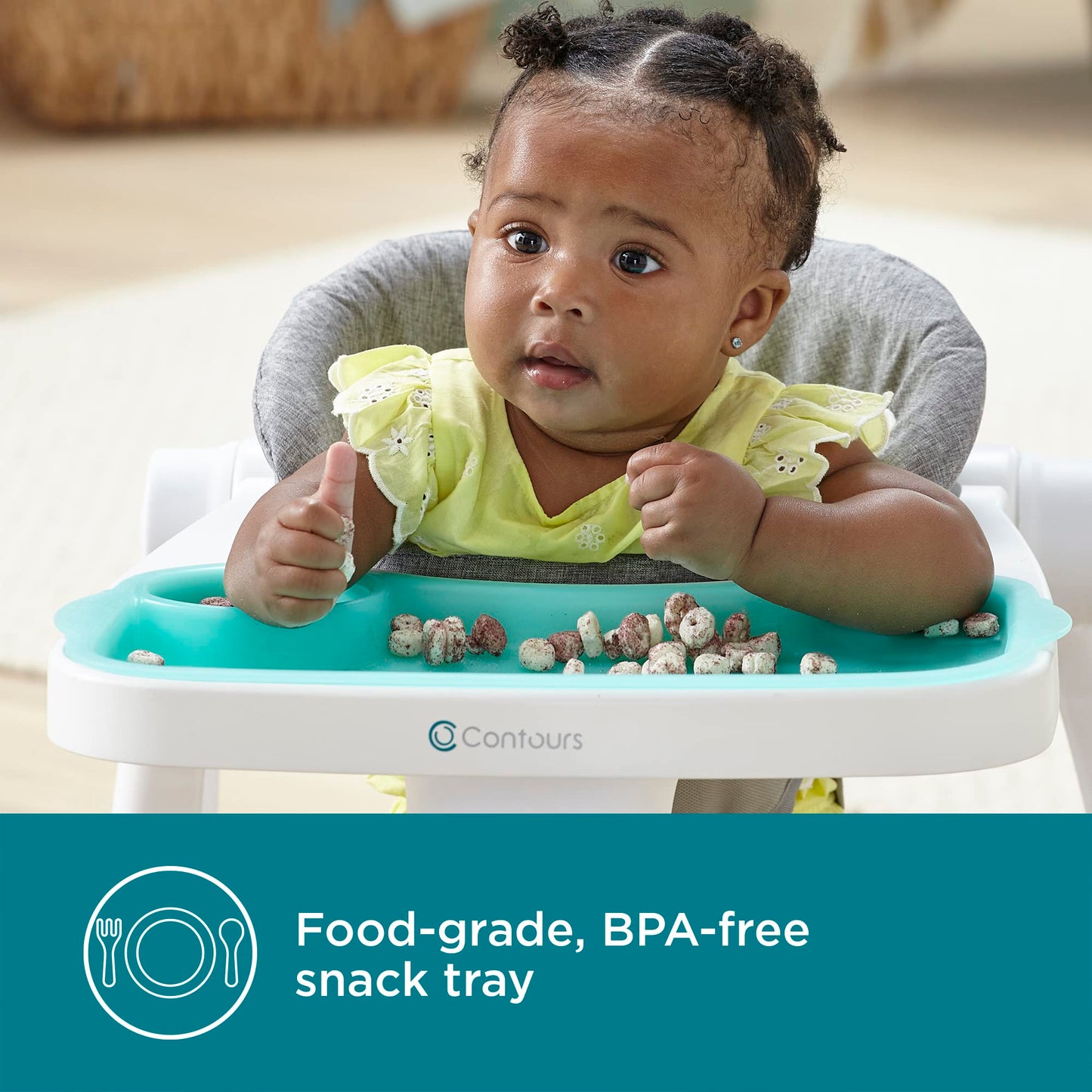 Contours Graze 2-In-1 Foldable Infant And Baby Push Walker, Seated Or Walk-Behind Design, Removable And Washable Seat Pad And Sn