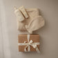 mushie Baby Hooded Towel | Organic Cotton (Pearl)