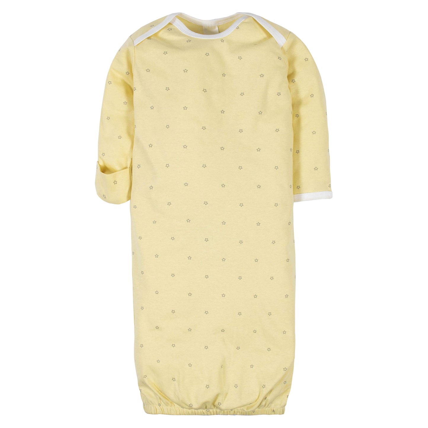 Gerber Unisex Baby Boy And Girls 4-Pack Sleeper Gown Words Grey Preemie