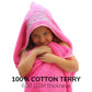 Ultra-Homes Princess Baby Bath Towel [Pink] Hooded Toddler Towels For Girls Up To 10 Years - Oversized Baby Towel With Super Abs