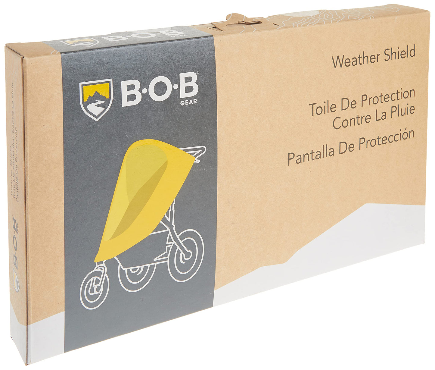 Bob Gear Weather Shield For Single Jogging Strollers , 47.2X42.5X0.1 Inch (Pack Of 1)