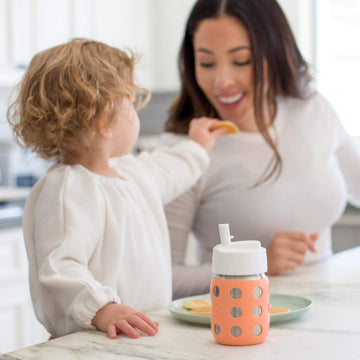 Lifefactory Pivot Straw Cap For 8-Ounce Wide Mouth Baby Bottles White, 1-Pack, Lg94Wh6