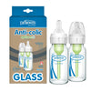 Dr. Brown'S Natural Flow Anti-Colic Options+ Narrow Glass Baby Bottle 4 Oz/120 Ml, With Level 1 Slow Flow Nipple, 2 Pack, 0M+