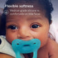 Smilo Newborn Baby Pacifier - 3 Pack Of Orthodontic Pacifiers For Babies From 0-2 Months - Expands To Support The Palate During
