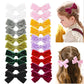 Velvet Bows for Toddler Girls Velvet Hair Clips for Baby Girls Christmas Hair Accessories for Toddler Kid Little Girl 20pcs
