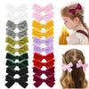 Velvet Bows for Toddler Girls Velvet Hair Clips for Baby Girls Christmas Hair Accessories for Toddler Kid Little Girl 20pcs