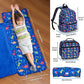Toddler Nap Mat With Matching Backpack & Lunchbox, Kids Sleeping Bag With Removable Pillow & Blanket, Napping Mats For Preschool