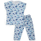 Happy Hippie Super Comfortable Girls TShirt Girls Regular Fit 3/4th Capri Pant Set for Girls/Night Suit for Girls/Nightwear/S