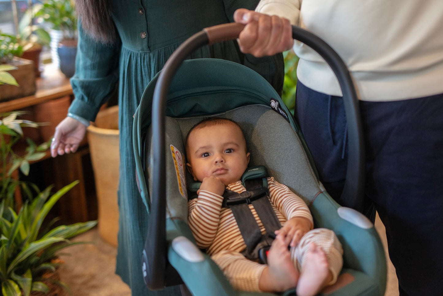 Maxi-Cosi'S Mico Luxe+ Baby Car Seat: Infant Car Seat With Base And Versatile Baby Carrier Seat Functionality, Essential Green