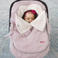 Skip Hop Winter Car Seat Cover, Stroll & Go, Pink Heather