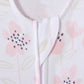 HALO SleepSack, 100% Cotton Wearable Blanket, Swaddle Transition Sleeping Bag, TOG 0.5, Wildflower Blush, Small, 0-6 Months