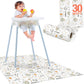 Minimono Baby Splat Mat for Under High Chair - 30 Pcs Disposable and Waterproof Splash Mats - 40x47 Multipurpose Activity Mat fo
