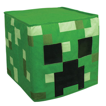 Disguise Childrens Minecraft Block Headpiece, Official Minecraft Accessories, Single Size Costume Headpiece, Gray Green, One Siz