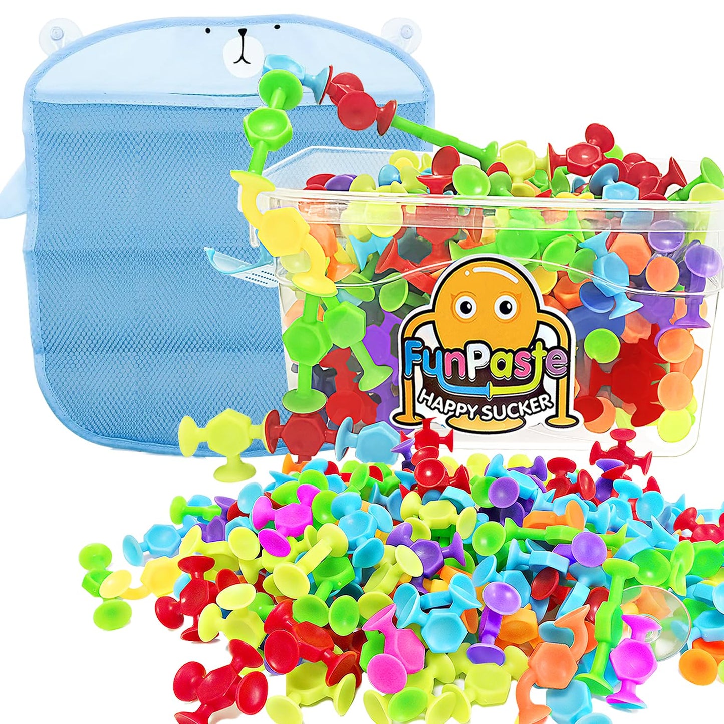 165Pcs Suction Cup Toy Bath Sensory Toys for Kids Genius Suckers Building Toys Party Favor Gift for 3 4 5 6 Year Old Boy Girl To