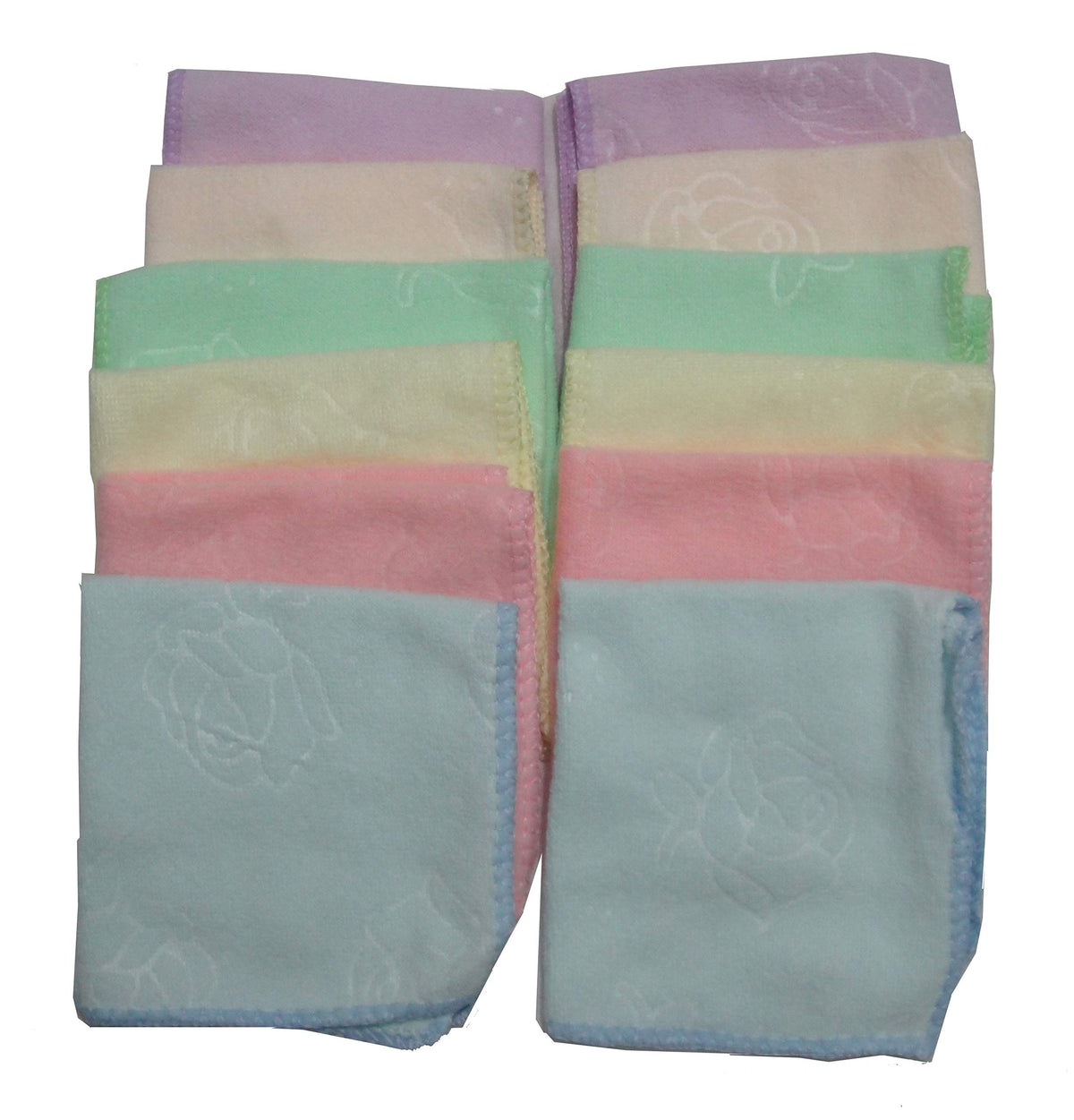 Radiance Soft Face Towels/Lunch Napkins/Baby Washcloth  Multicolor (Pack of 12)